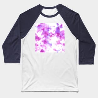 Pink and Purple Tie-Dye Spots Baseball T-Shirt